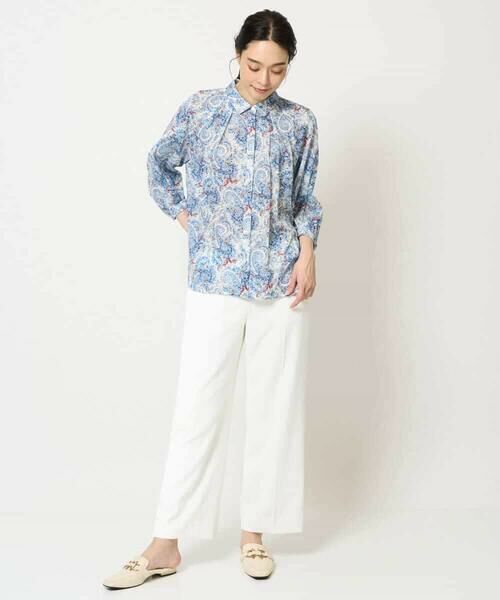 Maison de CINQ / メゾン ドゥ サンク シャツ・ブラウス | [通気性･発散性]プチフラワーペイズリープリントブラウス | 詳細12