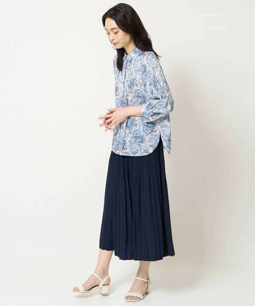 Maison de CINQ / メゾン ドゥ サンク シャツ・ブラウス | [通気性･発散性]プチフラワーペイズリープリントブラウス | 詳細13