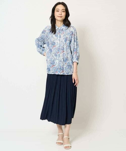 Maison de CINQ / メゾン ドゥ サンク シャツ・ブラウス | [通気性･発散性]プチフラワーペイズリープリントブラウス | 詳細15