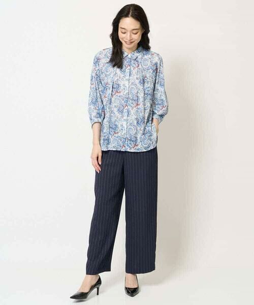 Maison de CINQ / メゾン ドゥ サンク シャツ・ブラウス | [通気性･発散性]プチフラワーペイズリープリントブラウス | 詳細17