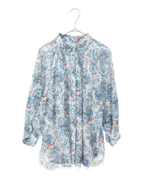Maison de CINQ / メゾン ドゥ サンク シャツ・ブラウス | [通気性･発散性]プチフラワーペイズリープリントブラウス | 詳細21