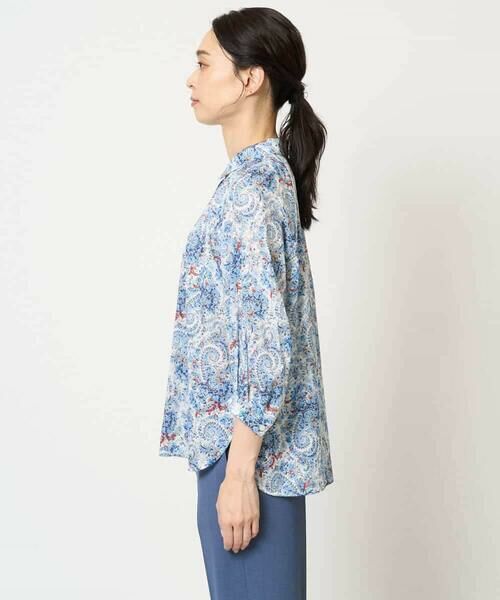 Maison de CINQ / メゾン ドゥ サンク シャツ・ブラウス | [通気性･発散性]プチフラワーペイズリープリントブラウス | 詳細3