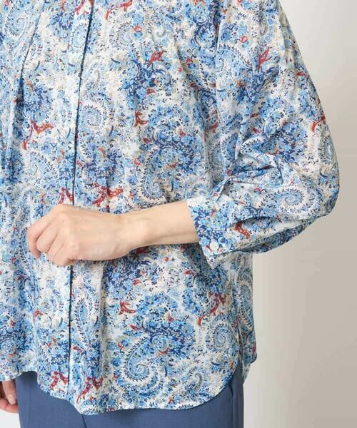 Maison de CINQ / メゾン ドゥ サンク シャツ・ブラウス | [通気性･発散性]プチフラワーペイズリープリントブラウス | 詳細6