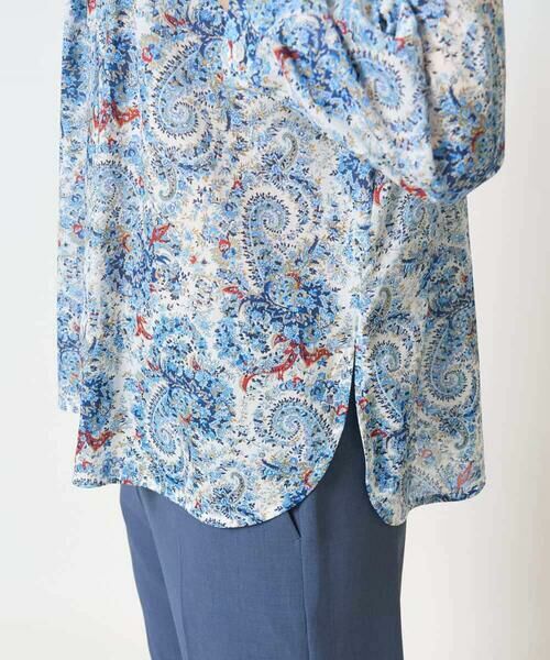 Maison de CINQ / メゾン ドゥ サンク シャツ・ブラウス | [通気性･発散性]プチフラワーペイズリープリントブラウス | 詳細7