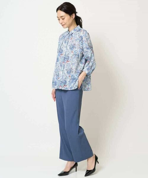 Maison de CINQ / メゾン ドゥ サンク シャツ・ブラウス | [通気性･発散性]プチフラワーペイズリープリントブラウス | 詳細9