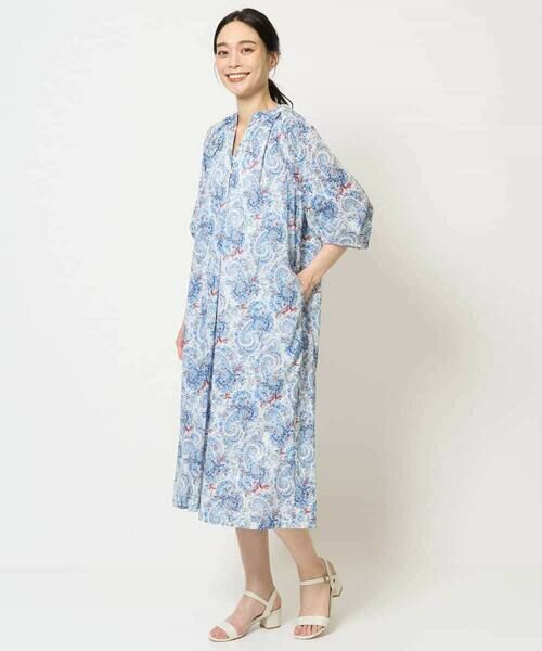 Maison de CINQ / メゾン ドゥ サンク ロング・マキシ丈ワンピース | [通気性･発散性]プチフラワーペイズリープリントワンピース | 詳細10