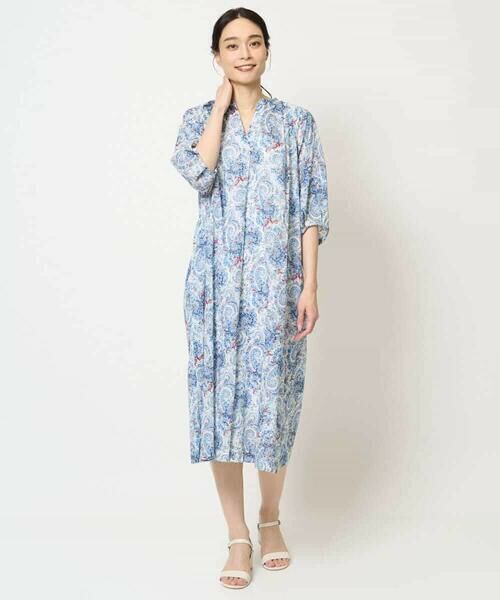 Maison de CINQ / メゾン ドゥ サンク ロング・マキシ丈ワンピース | [通気性･発散性]プチフラワーペイズリープリントワンピース | 詳細12