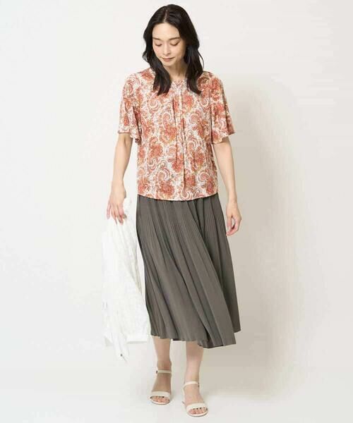 Maison de CINQ / メゾン ドゥ サンク カットソー | [吸水速乾]プチフラワーペイズリープリントカットソー | 詳細10