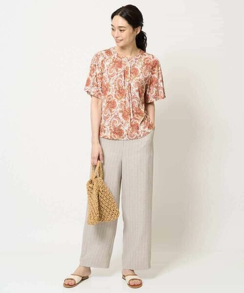 Maison de CINQ / メゾン ドゥ サンク カットソー | [吸水速乾]プチフラワーペイズリープリントカットソー | 詳細15