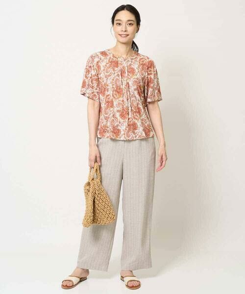 Maison de CINQ / メゾン ドゥ サンク カットソー | [吸水速乾]プチフラワーペイズリープリントカットソー | 詳細16