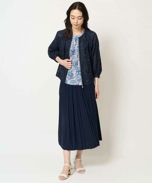 Maison de CINQ / メゾン ドゥ サンク カットソー | [吸水速乾]プチフラワーペイズリープリントカットソー | 詳細7