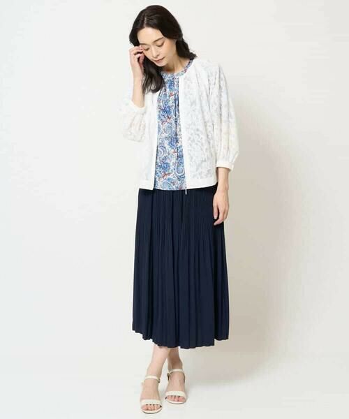 Maison de CINQ / メゾン ドゥ サンク カットソー | [吸水速乾]プチフラワーペイズリープリントカットソー | 詳細8