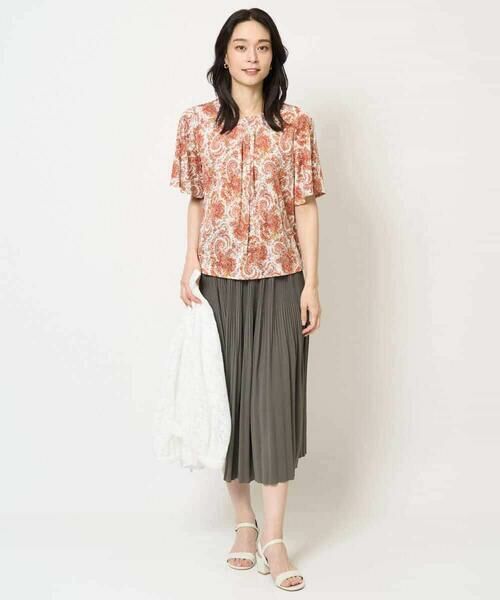 Maison de CINQ / メゾン ドゥ サンク カットソー | [吸水速乾]プチフラワーペイズリープリントカットソー | 詳細9