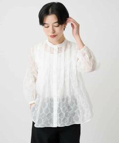 Maison de CINQ / メゾン ドゥ サンク シャツ・ブラウス | 【小さいサイズ】ドットシアータックロングシャツ