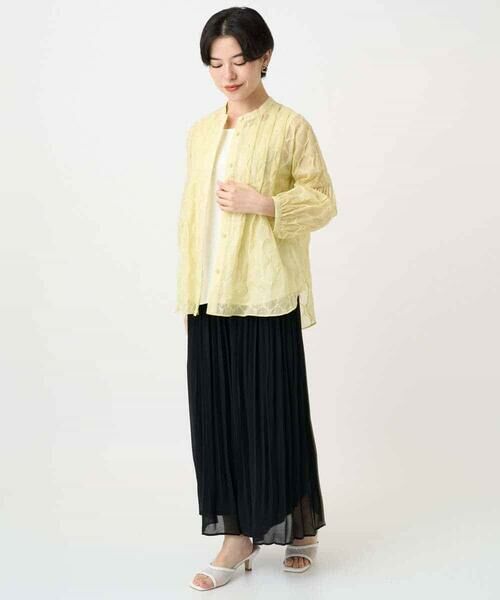 Maison de CINQ / メゾン ドゥ サンク シャツ・ブラウス | 【小さいサイズ】ドットシアータックロングシャツ | 詳細17