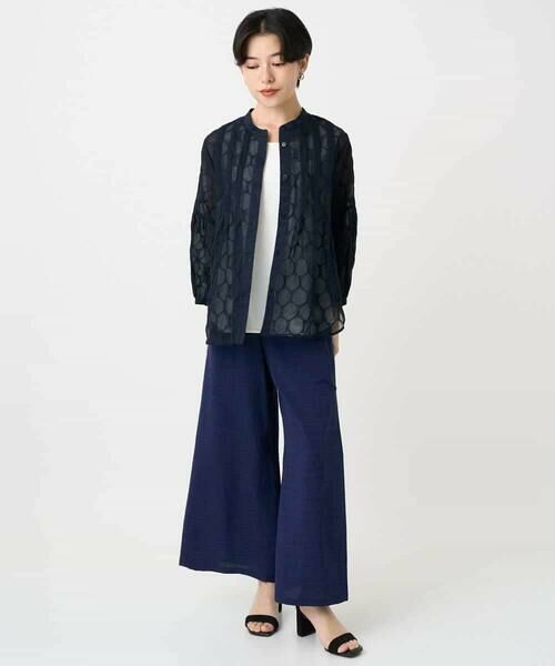 Maison de CINQ / メゾン ドゥ サンク シャツ・ブラウス | 【小さいサイズ】ドットシアータックロングシャツ | 詳細19