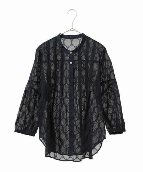 Maison de CINQ / メゾン ドゥ サンク シャツ・ブラウス | 【小さいサイズ】ドットシアータックロングシャツ | 詳細22