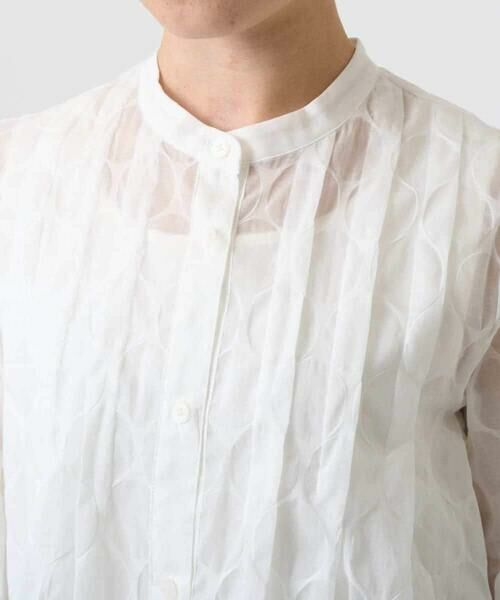 Maison de CINQ / メゾン ドゥ サンク シャツ・ブラウス | 【小さいサイズ】ドットシアータックロングシャツ | 詳細8