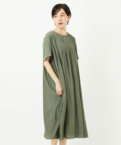 Maison de CINQ / メゾン ドゥ サンク ロング・マキシ丈ワンピース | 【小さいサイズ】タックデザインワンピース