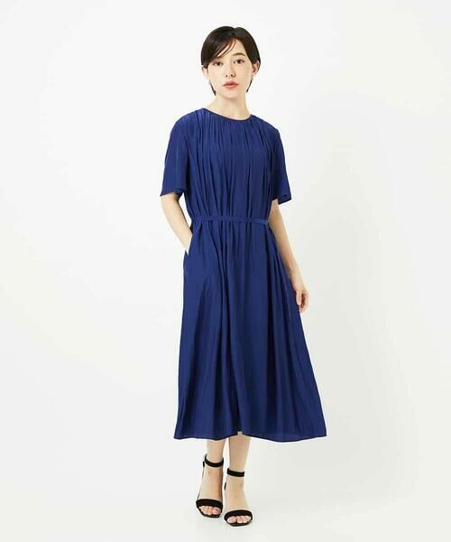 Maison de CINQ / メゾン ドゥ サンク ロング・マキシ丈ワンピース | 【小さいサイズ】タックデザインワンピース | 詳細14