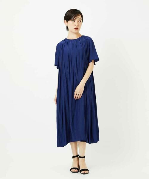 Maison de CINQ / メゾン ドゥ サンク ロング・マキシ丈ワンピース | 【小さいサイズ】タックデザインワンピース | 詳細17
