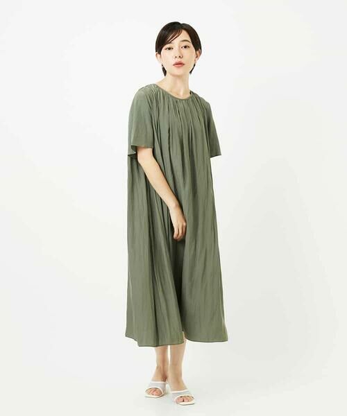 Maison de CINQ / メゾン ドゥ サンク ロング・マキシ丈ワンピース | 【小さいサイズ】タックデザインワンピース | 詳細20