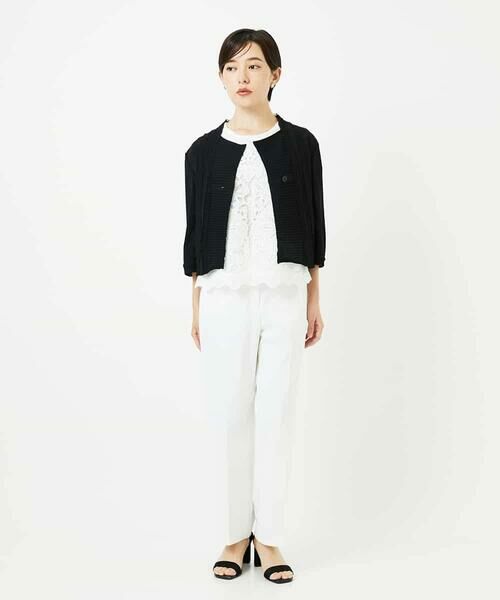 Maison de CINQ / メゾン ドゥ サンク カーディガン・ボレロ | 【小さいサイズ】チュールフリルニットカーディガン | 詳細14