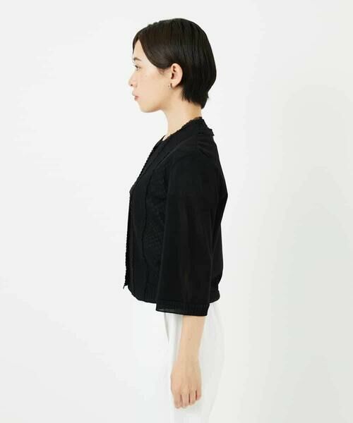 Maison de CINQ / メゾン ドゥ サンク カーディガン・ボレロ | 【小さいサイズ】チュールフリルニットカーディガン | 詳細5