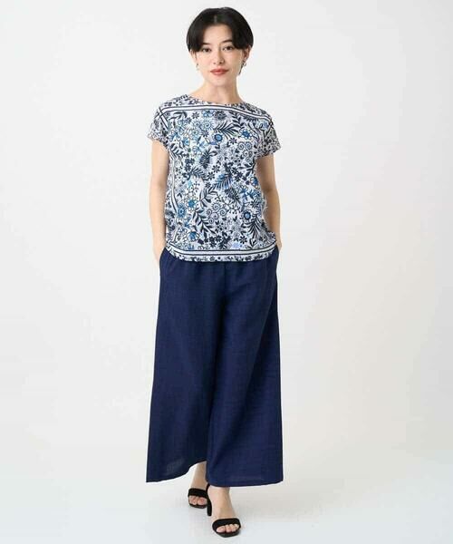 Maison de CINQ / メゾン ドゥ サンク カットソー | 【小さいサイズ】フラワープリントフレンチスリーブカットソー | 詳細11