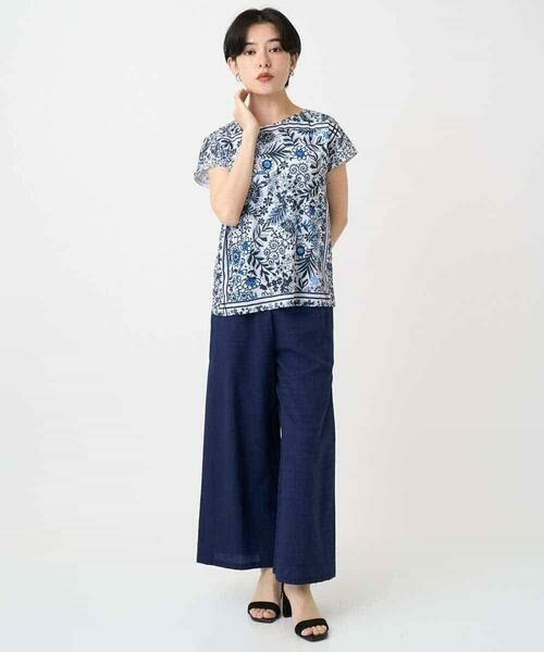 Maison de CINQ / メゾン ドゥ サンク カットソー | 【小さいサイズ】フラワープリントフレンチスリーブカットソー | 詳細12