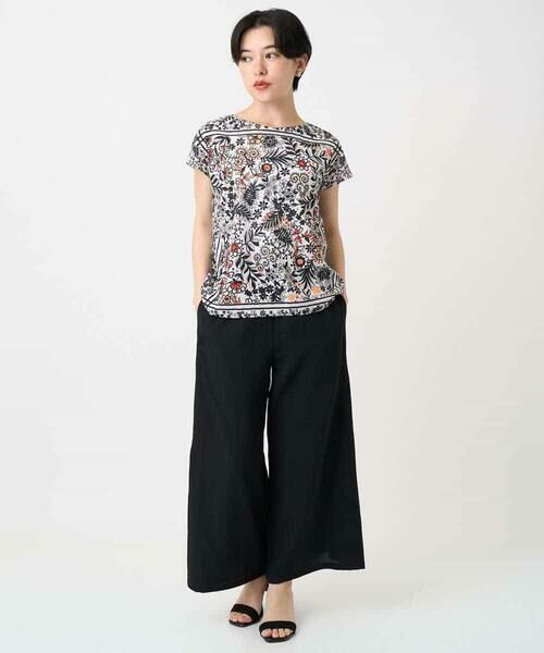 Maison de CINQ / メゾン ドゥ サンク カットソー | 【小さいサイズ】フラワープリントフレンチスリーブカットソー | 詳細13