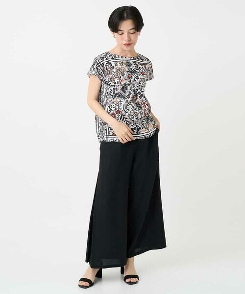 Maison de CINQ / メゾン ドゥ サンク カットソー | 【小さいサイズ】フラワープリントフレンチスリーブカットソー | 詳細14