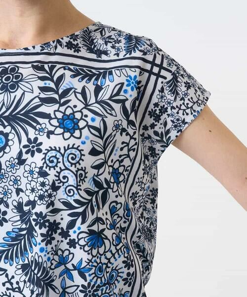 Maison de CINQ / メゾン ドゥ サンク カットソー | 【小さいサイズ】フラワープリントフレンチスリーブカットソー | 詳細7