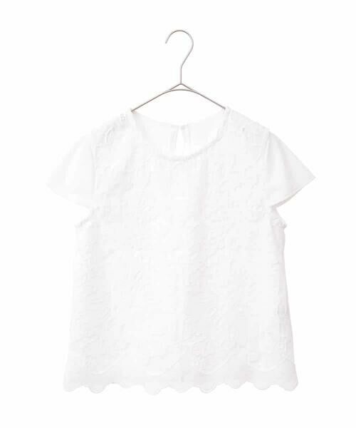 Maison de CINQ / メゾン ドゥ サンク カットソー | 【小さいサイズ】フラワーデコ刺繍ブラウス | 詳細20