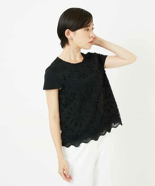 Maison de CINQ / メゾン ドゥ サンク カットソー | 【小さいサイズ】フラワーデコ刺繍ブラウス | 詳細3