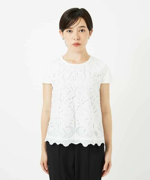 Maison de CINQ / メゾン ドゥ サンク カットソー | 【小さいサイズ】フラワーデコ刺繍ブラウス | 詳細4