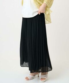 Maison de CINQ / メゾン ドゥ サンク その他パンツ | 【小さいサイズ】ジョーゼットプリーツワイドパンツ