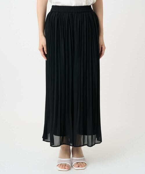 Maison de CINQ / メゾン ドゥ サンク その他パンツ | 【小さいサイズ】ジョーゼットプリーツワイドパンツ | 詳細2