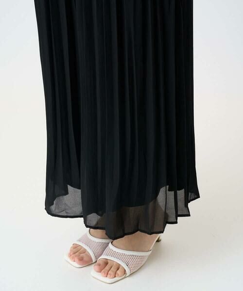 Maison de CINQ / メゾン ドゥ サンク その他パンツ | 【小さいサイズ】ジョーゼットプリーツワイドパンツ | 詳細6