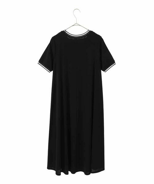 Maison de CINQ / メゾン ドゥ サンク ロング・マキシ丈ワンピース | 【小さいサイズ】ラインアクセントジャージーワンピース | 詳細12