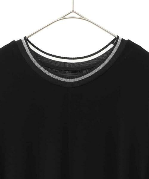 Maison de CINQ / メゾン ドゥ サンク ロング・マキシ丈ワンピース | 【小さいサイズ】ラインアクセントジャージーワンピース | 詳細13