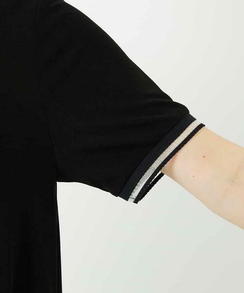 Maison de CINQ / メゾン ドゥ サンク ロング・マキシ丈ワンピース | 【小さいサイズ】ラインアクセントジャージーワンピース | 詳細7