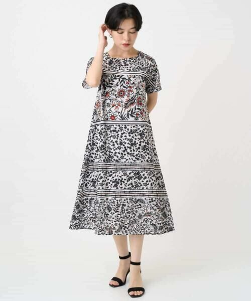 Maison de CINQ / メゾン ドゥ サンク ロング・マキシ丈ワンピース | 【小さいサイズ】フラワープリントAラインワンピース | 詳細5