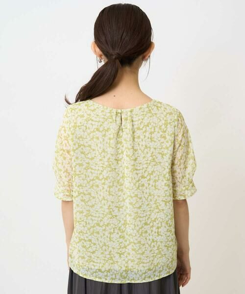 Maison de CINQ / メゾン ドゥ サンク シャツ・ブラウス | 【小さいサイズ】小花柄タックスリーブシフォンブラウス/洗える/セットアップ対応 | 詳細5