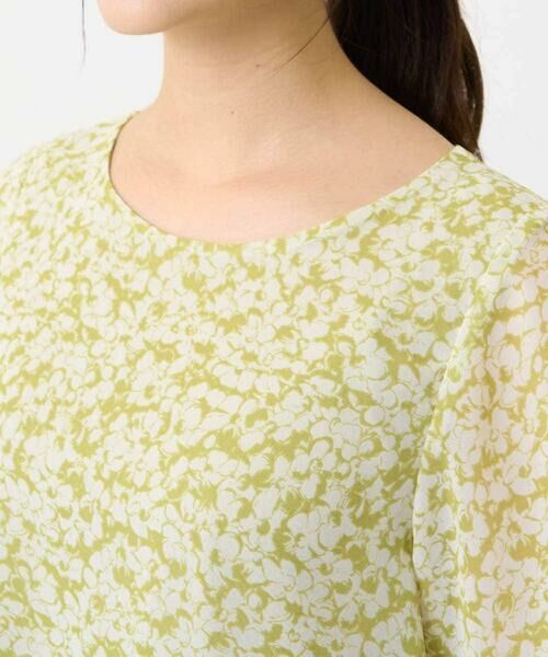 Maison de CINQ / メゾン ドゥ サンク シャツ・ブラウス | 【小さいサイズ】小花柄タックスリーブシフォンブラウス/洗える/セットアップ対応 | 詳細7