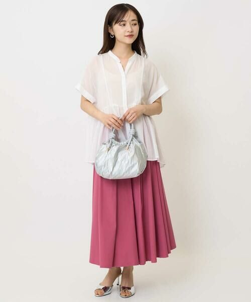 Maison de CINQ / メゾン ドゥ サンク シャツ・ブラウス | 【小さいサイズ】コットンシフォンブラウス/接触冷感/洗える | 詳細18