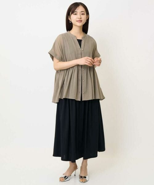 Maison de CINQ / メゾン ドゥ サンク シャツ・ブラウス | 【小さいサイズ】コットンシフォンブラウス/接触冷感/洗える | 詳細19