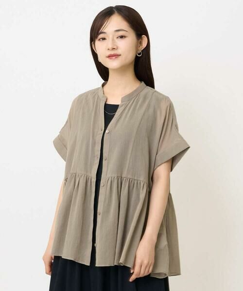 Maison de CINQ / メゾン ドゥ サンク シャツ・ブラウス | 【小さいサイズ】コットンシフォンブラウス/接触冷感/洗える | 詳細2