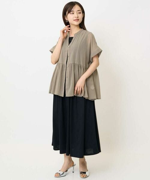 Maison de CINQ / メゾン ドゥ サンク シャツ・ブラウス | 【小さいサイズ】コットンシフォンブラウス/接触冷感/洗える | 詳細20