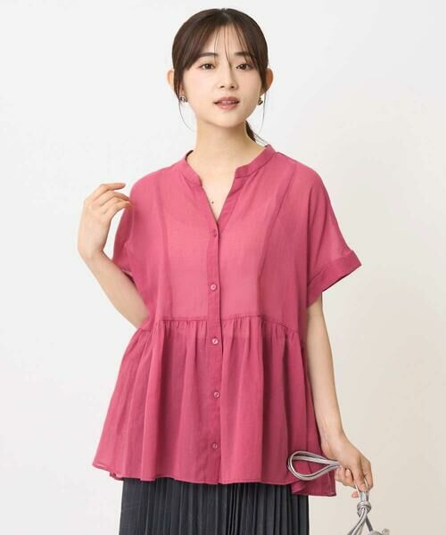 Maison de CINQ / メゾン ドゥ サンク シャツ・ブラウス | 【小さいサイズ】コットンシフォンブラウス/接触冷感/洗える | 詳細3